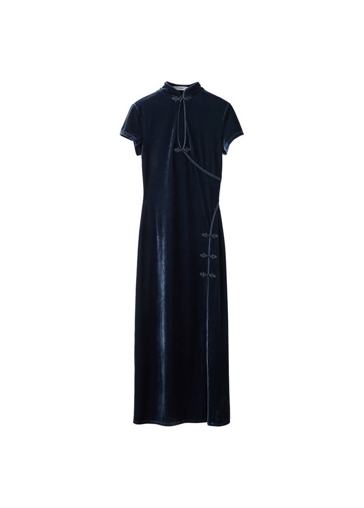 Robe Velours Brandebourgs Ouverture