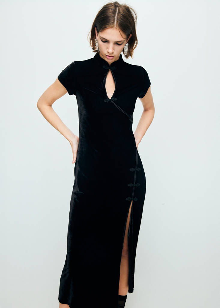 Robe Velours Brandebourgs Ouverture