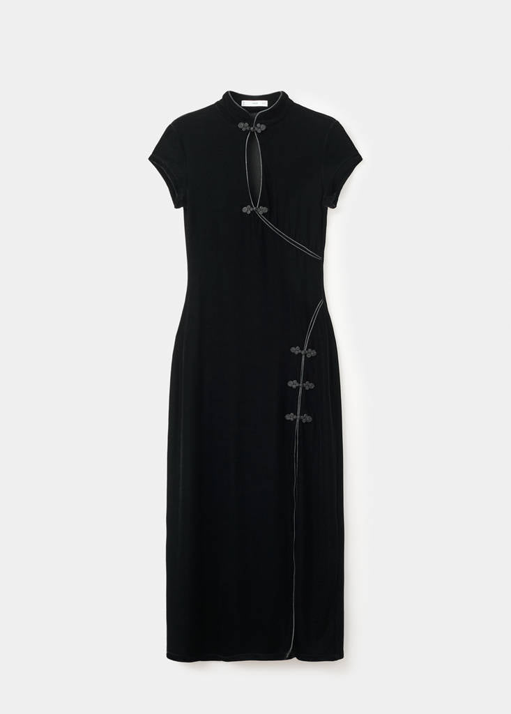 Robe Velours Brandebourgs Ouverture