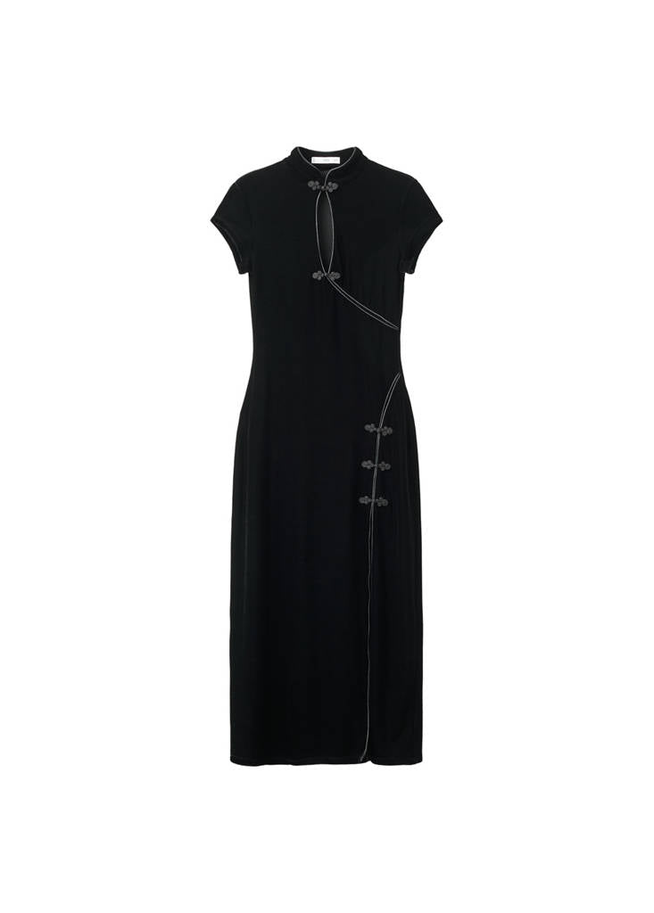 Robe Velours Brandebourgs Ouverture