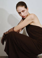 Robe En Maille Fine Avec Col Ras-De-Cou