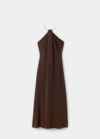 Robe En Maille Fine Avec Col Ras-De-Cou