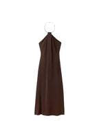 Robe En Maille Fine Avec Col Ras-De-Cou