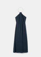 Robe En Maille Fine Avec Col Ras-De-Cou