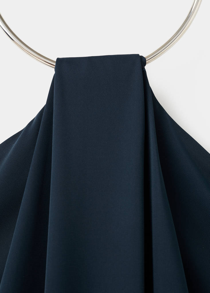 Robe En Maille Fine Avec Col Ras-De-Cou