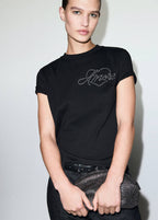 T-Shirt Message Strass