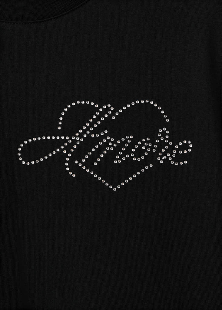 T-Shirt Message Strass