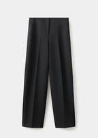 Pantalon Costume Laine Mélangée