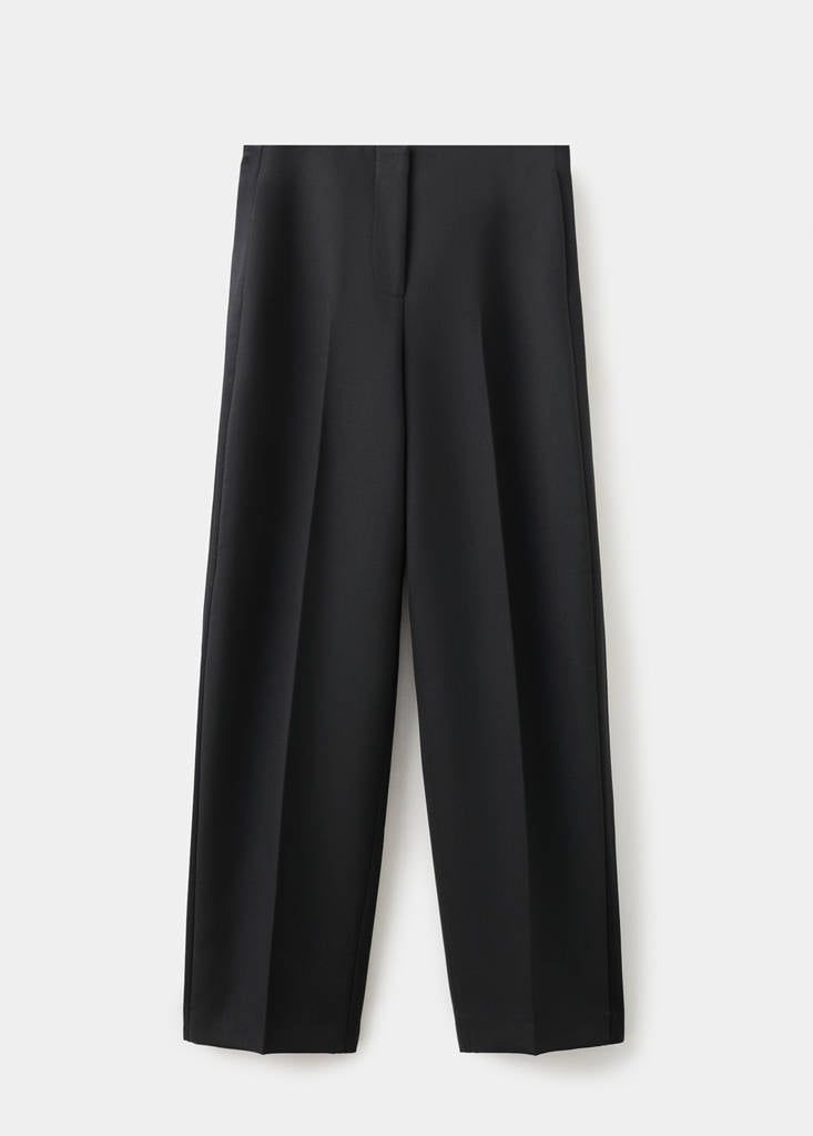 Pantalon Costume Laine Mélangée
