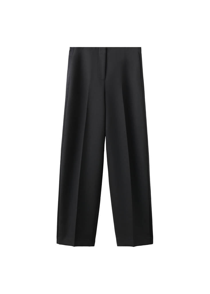 Pantalon Costume Laine Mélangée