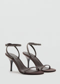 Sandales Talon Lanière Strass