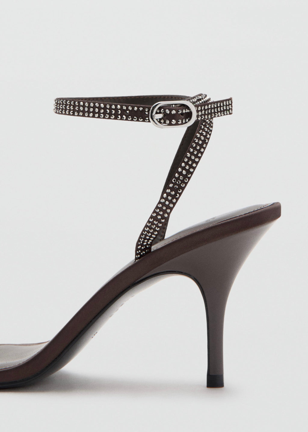 Sandales Talon Lanière Strass