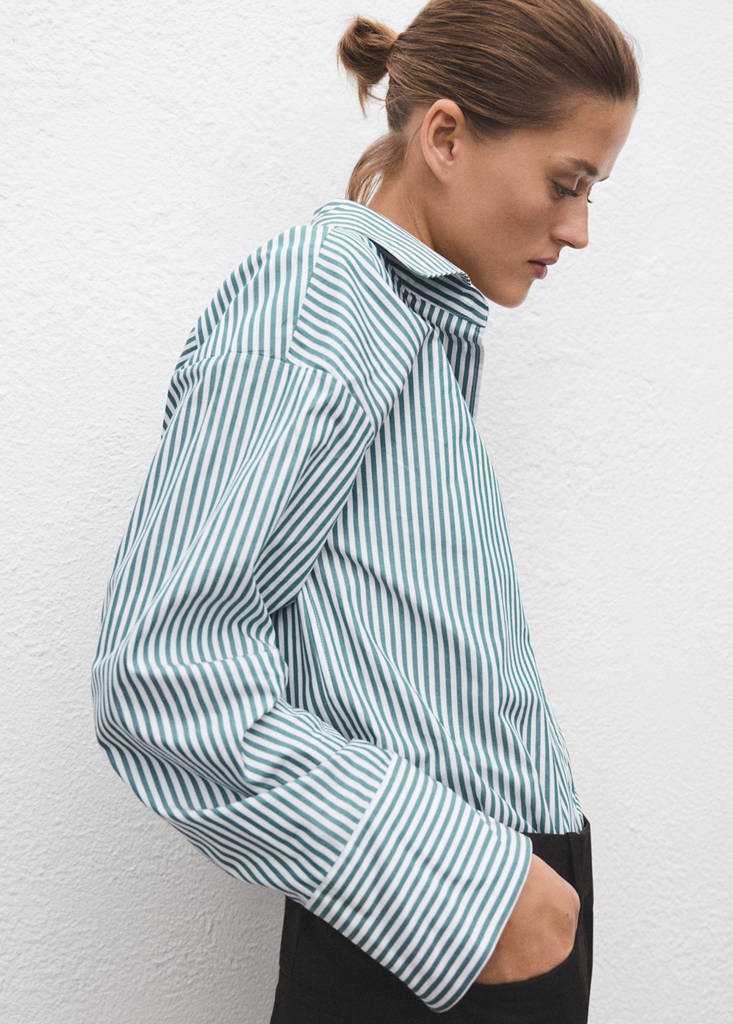 Chemise À Rayures Oversize