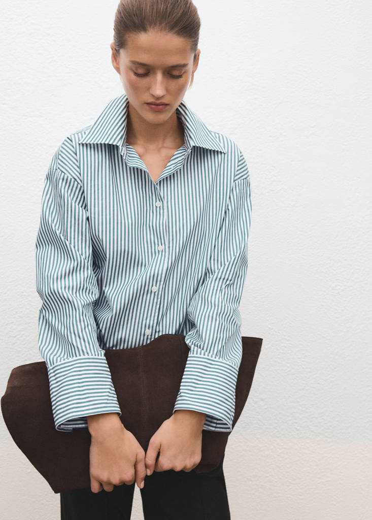 Chemise À Rayures Oversize