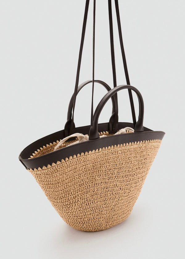 Grand Sac Double Anse Fibre Naturelle