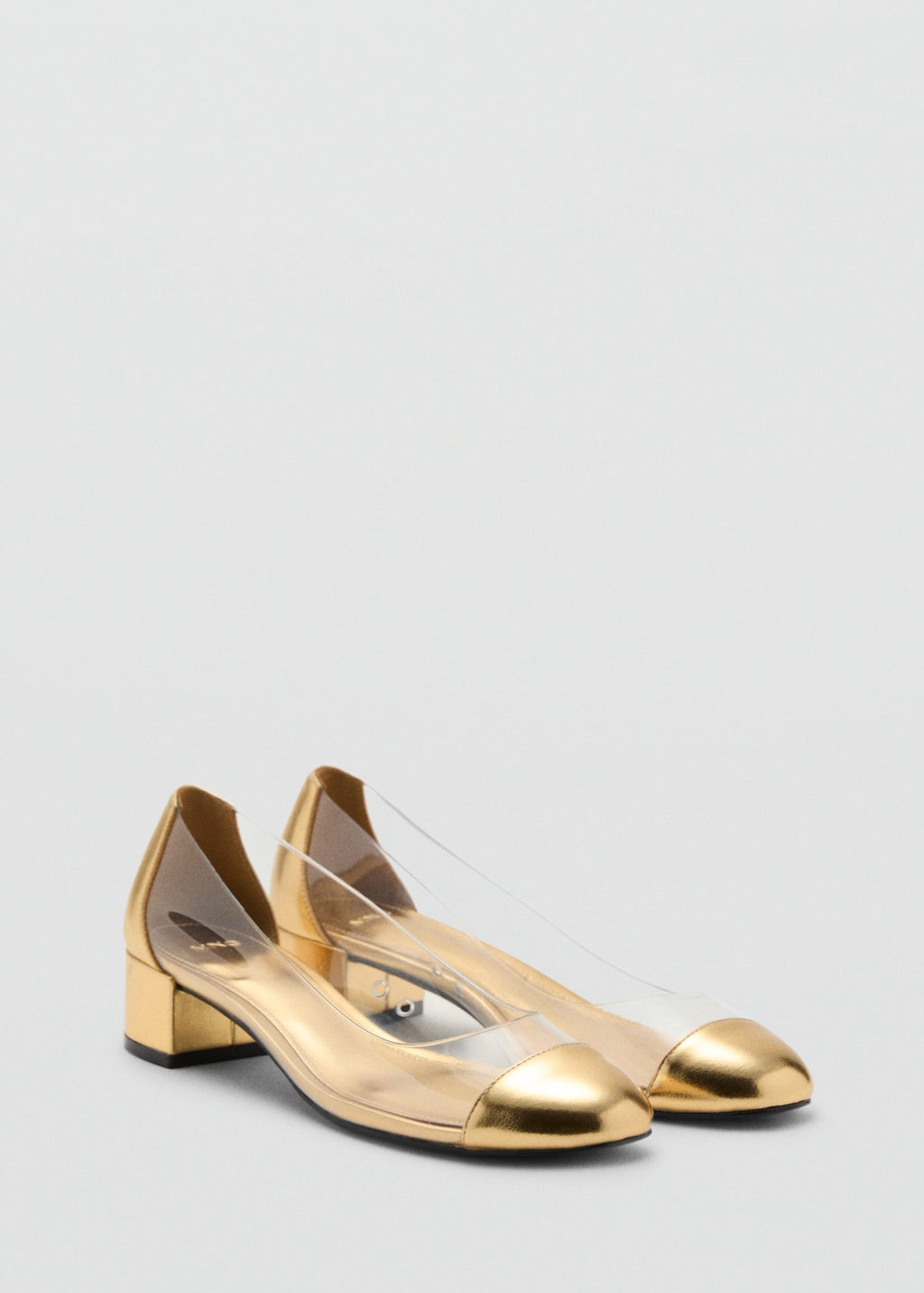 Chaussures À Talons Combinés En Vinyle