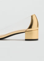 Chaussures À Talons Combinés En Vinyle