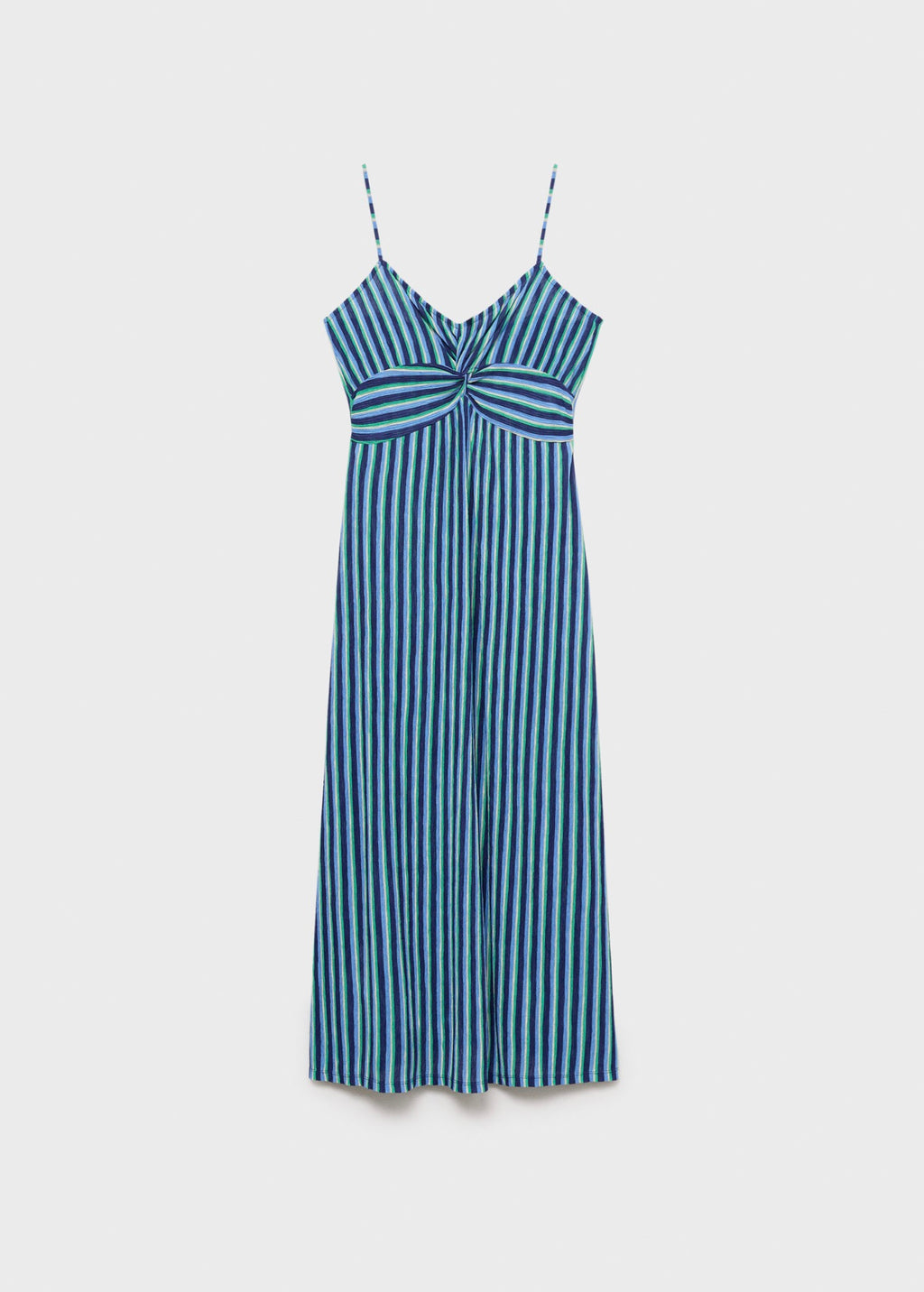 Robe Froncée Rayures