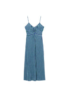 Robe Froncée Rayures