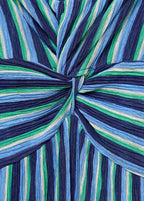 Robe Froncée Rayures