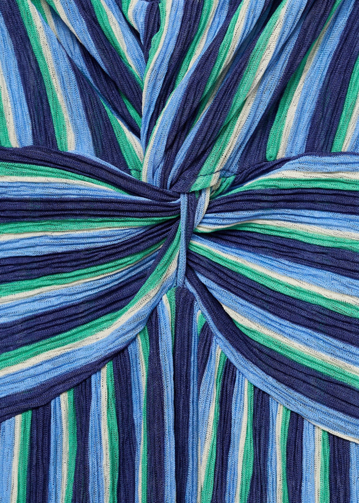 Robe Froncée Rayures