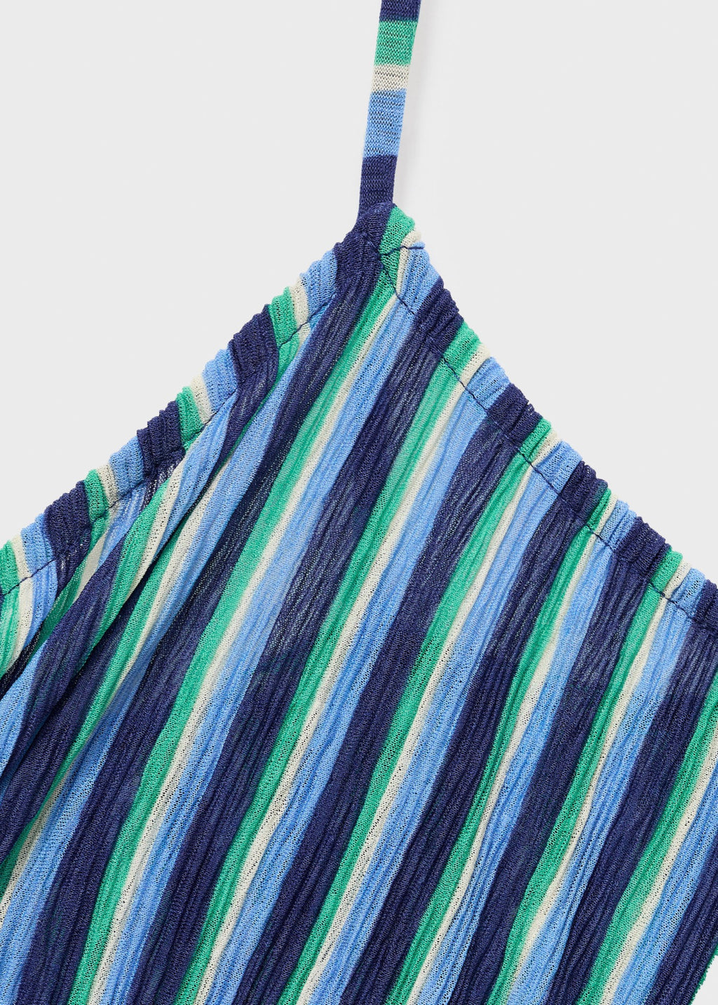 Robe Froncée Rayures