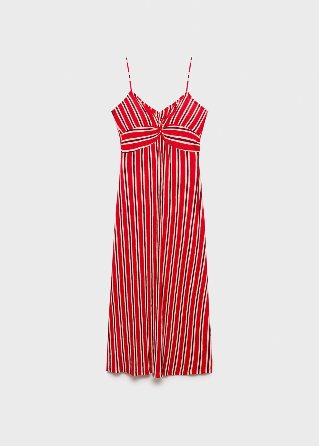 Robe Froncée Rayures