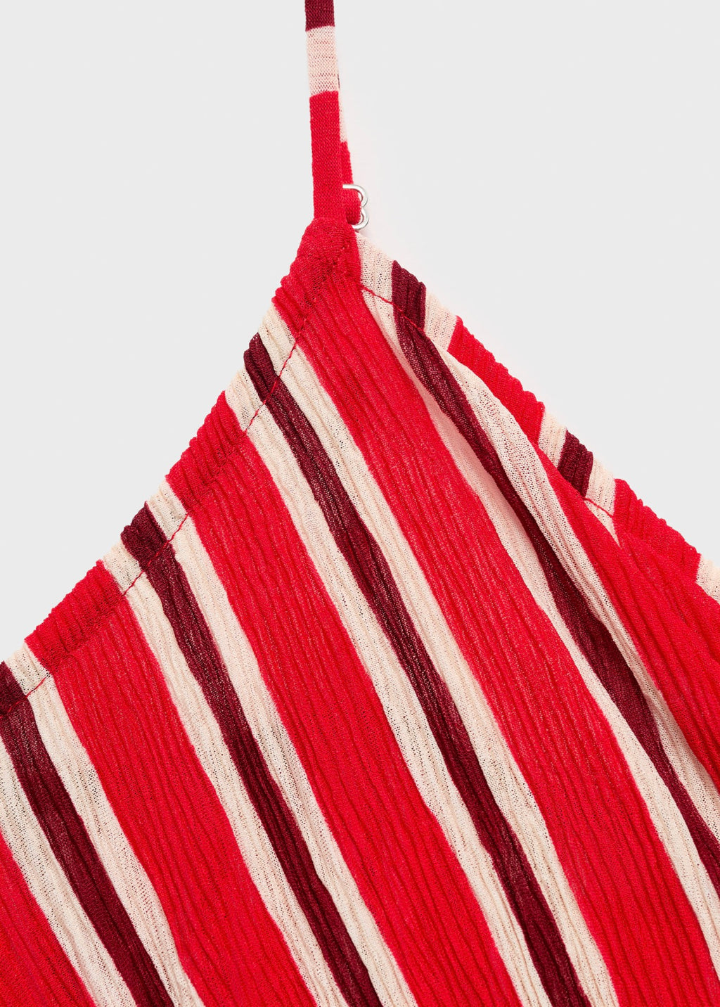 Robe Froncée Rayures