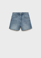 Short En Jean Bas Effiloché