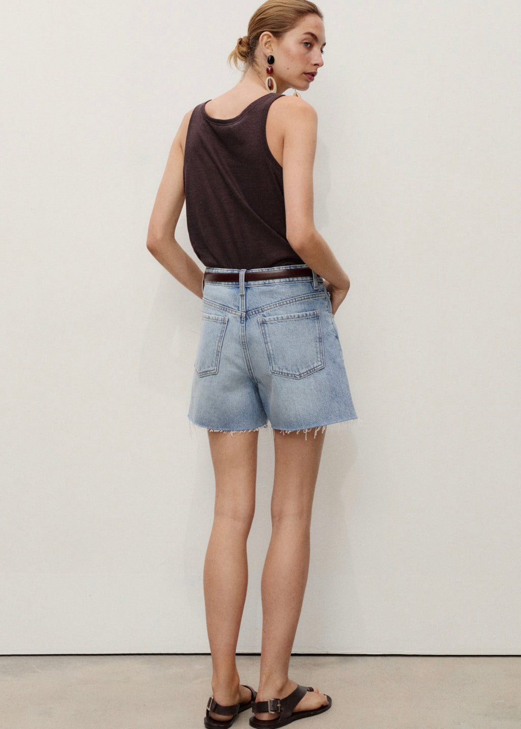 Short En Jean Bas Effiloché