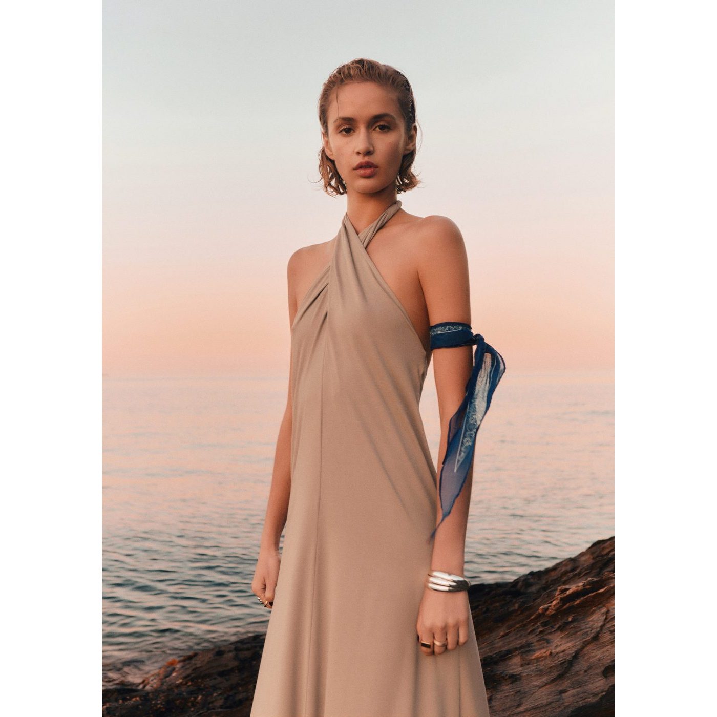 Vestido Gong - Gris claro/Pastel