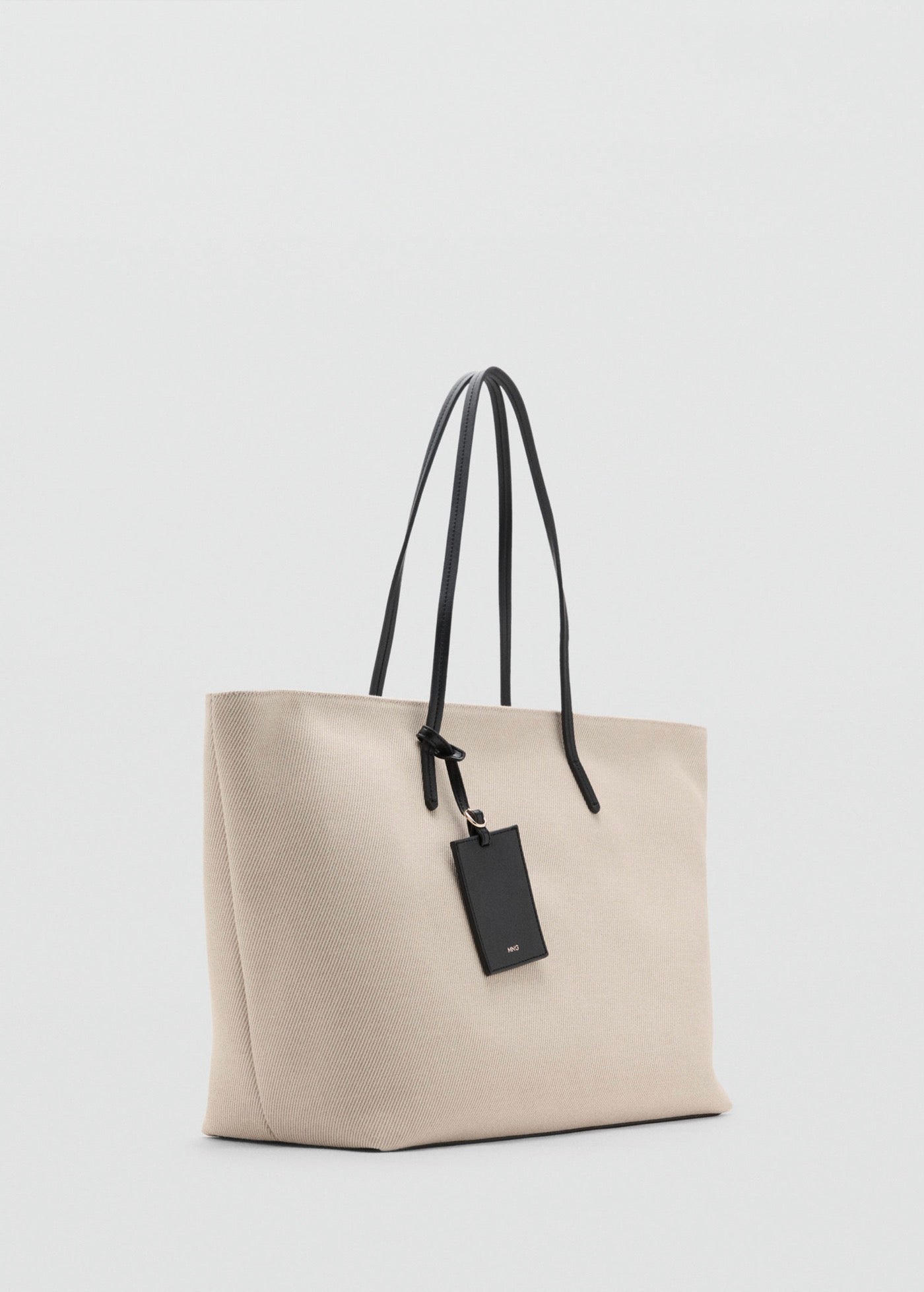 Sac Cabas En Toile À Contraste