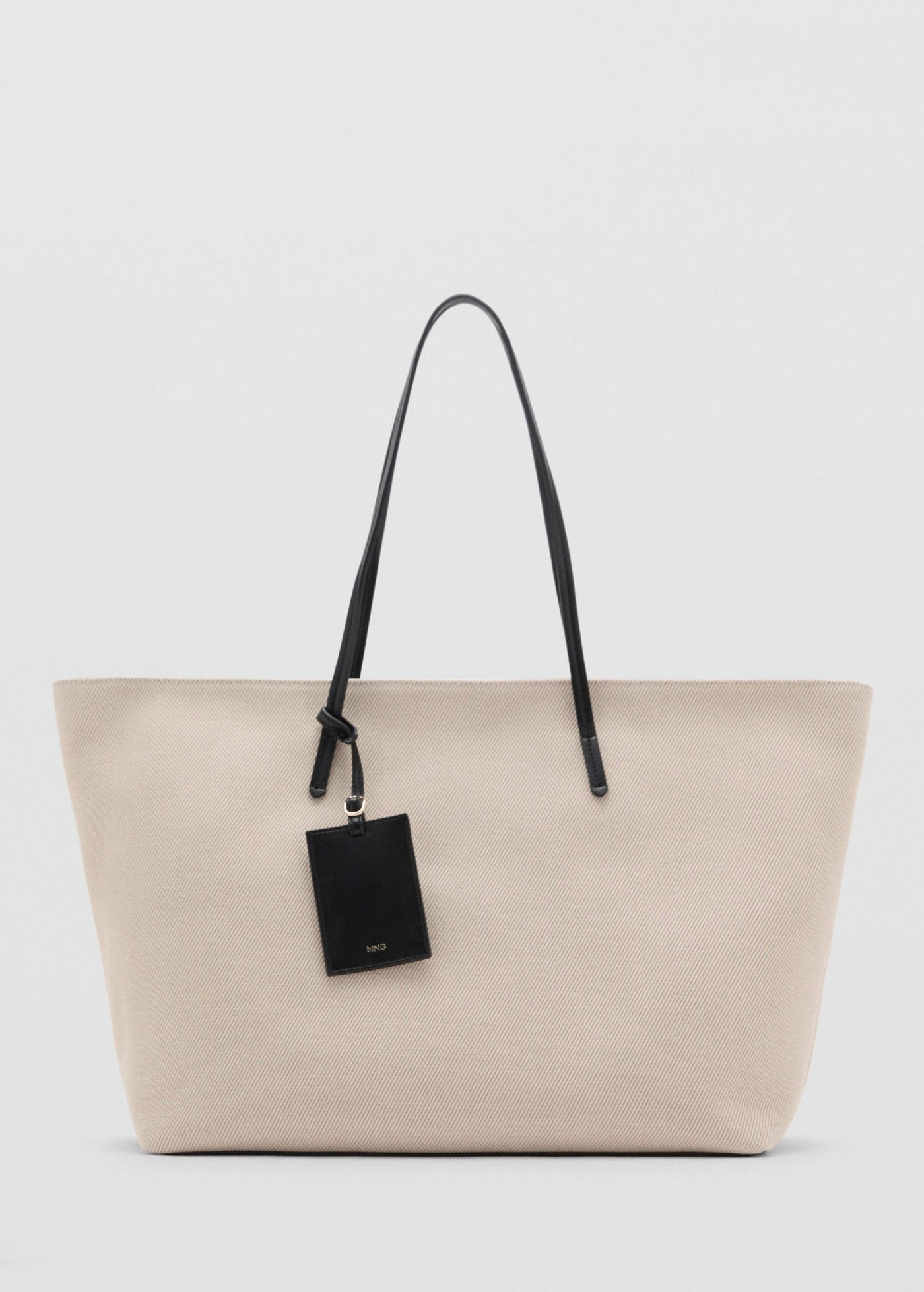 Sac Cabas En Toile À Contraste