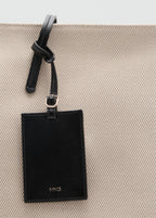 Sac Cabas En Toile À Contraste