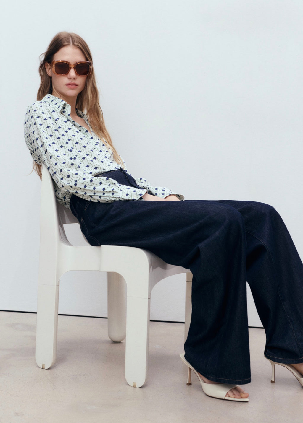 Chemise À Imprimé Géométrique