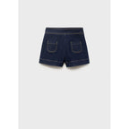 Short En Jean Taille Haute Avec Poches