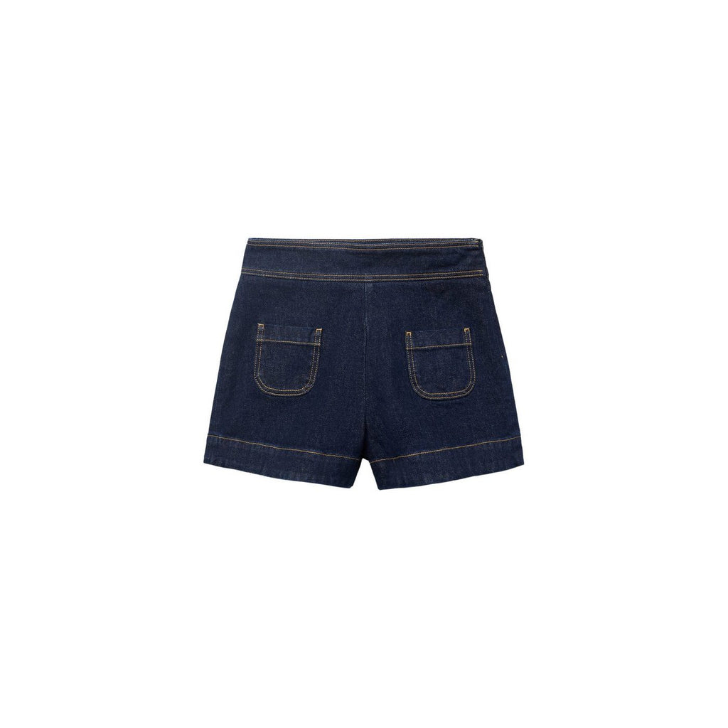 Short En Jean Taille Haute Avec Poches