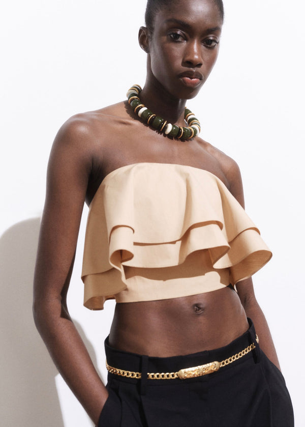 Haut Bustier À Volants