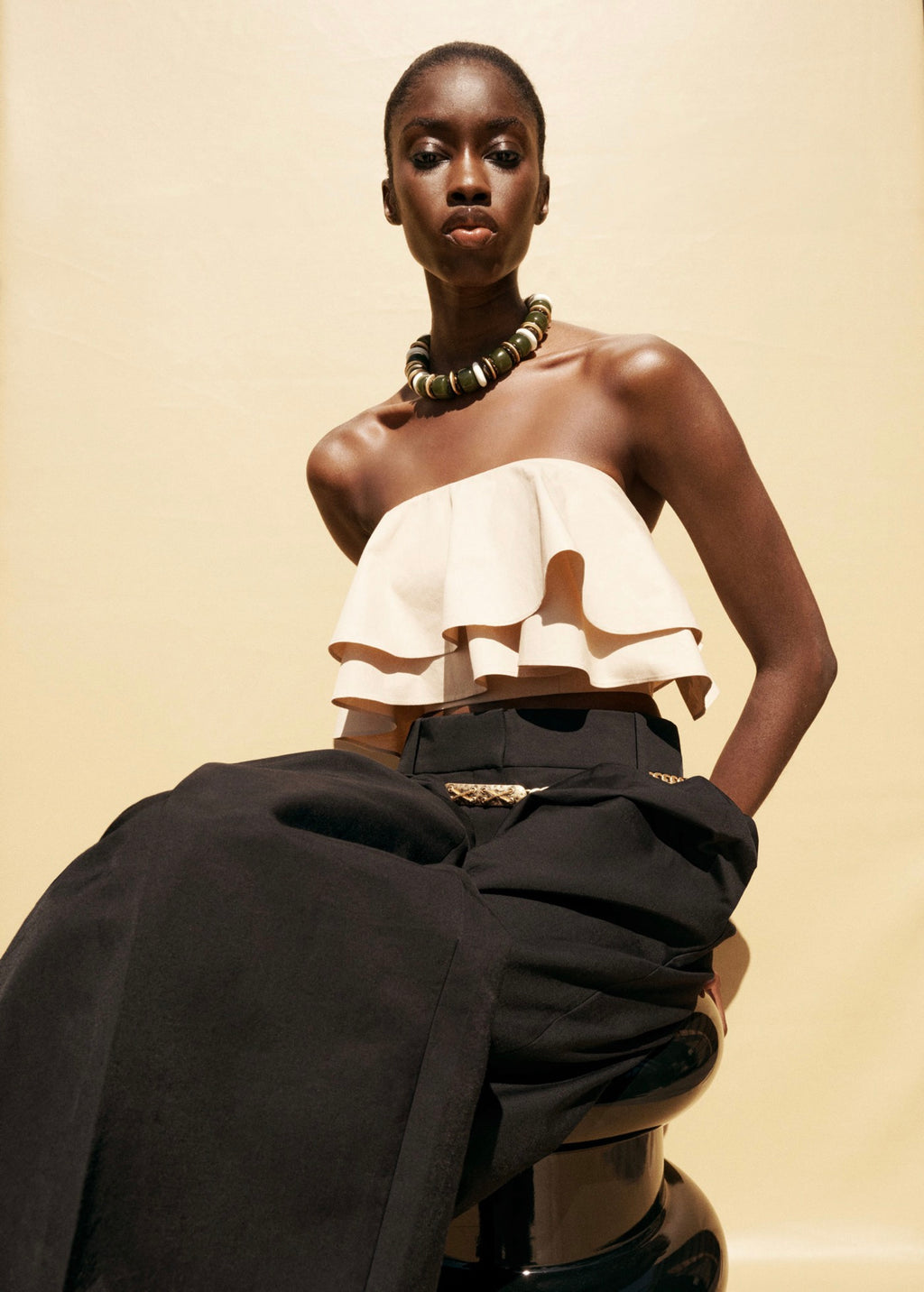 Haut Bustier À Volants