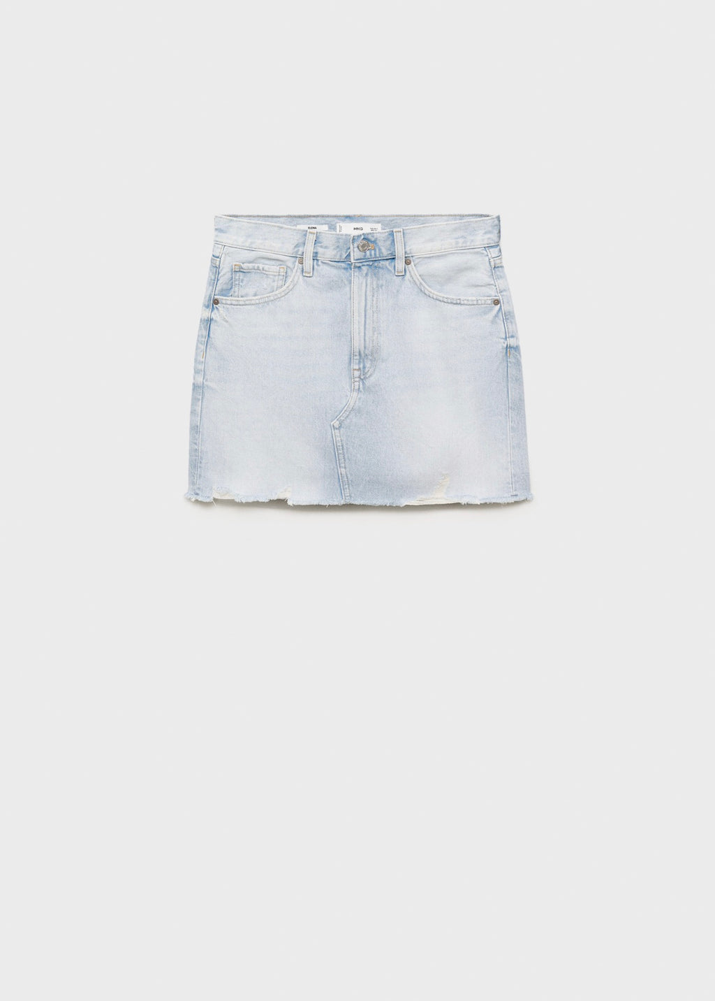 Jupe Denim Bas Effiloché