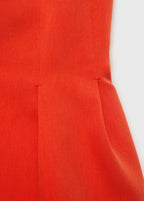 Gilet Péplum Avec Col À Emmanchures Américaines