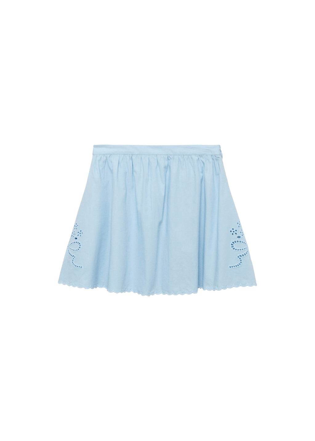 Jupe Broderie Base Festonnée