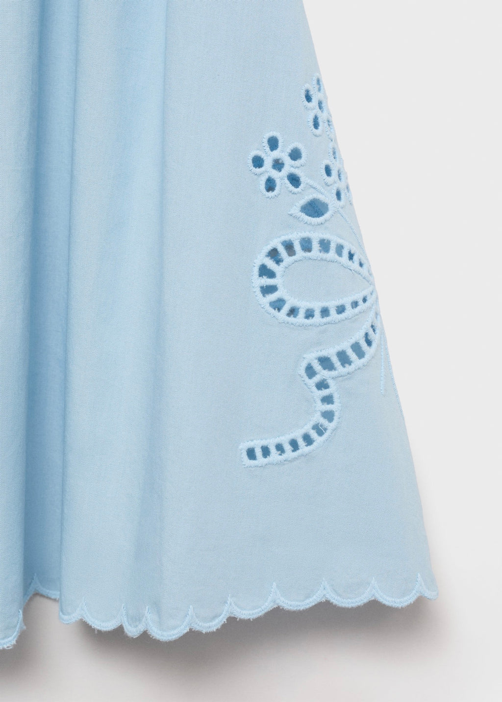 Jupe Broderie Base Festonnée