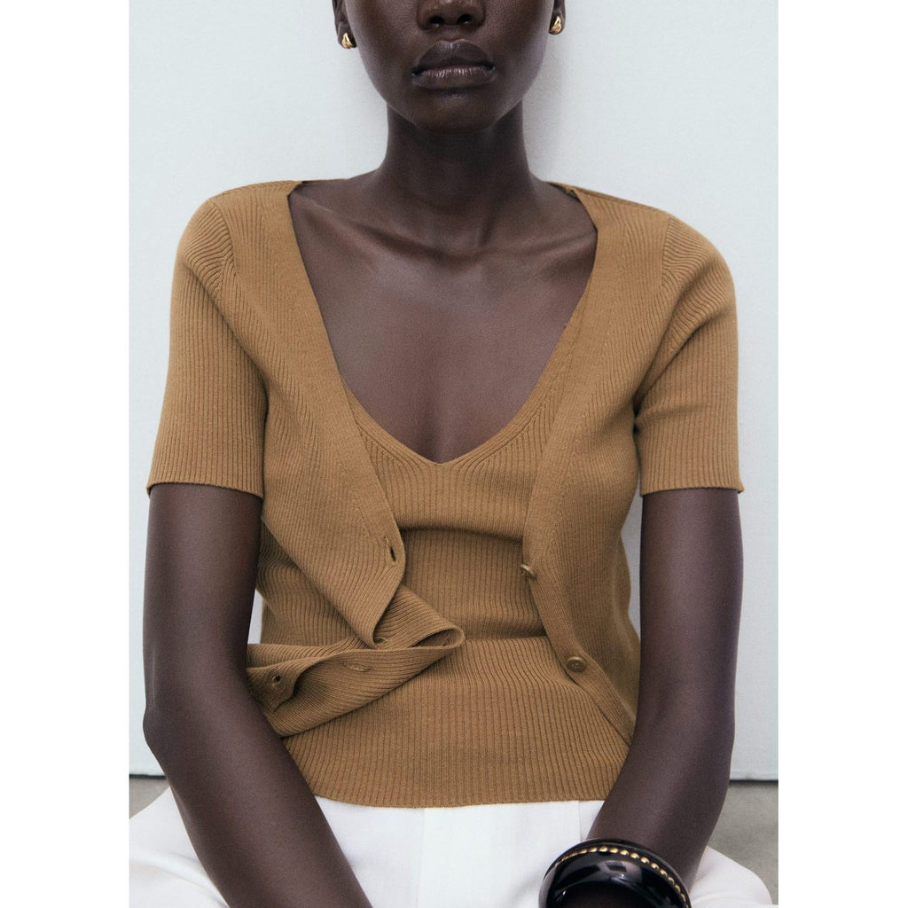 Pull Orquidea - Tobacco Brown