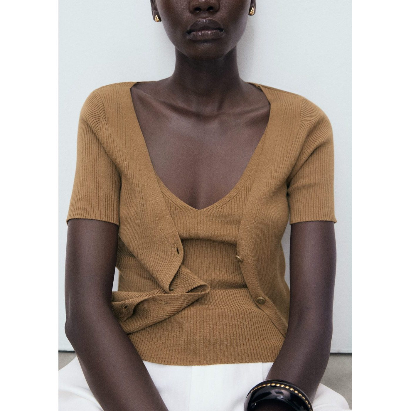 Pull Orquidea - Tobacco Brown