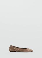 Ballerines Cuir Cloutées