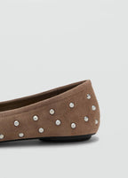 Ballerines Cuir Cloutées