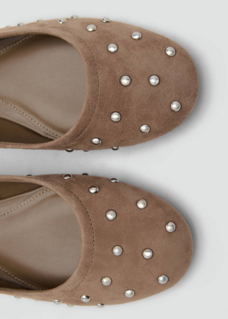 Ballerines Cuir Cloutées
