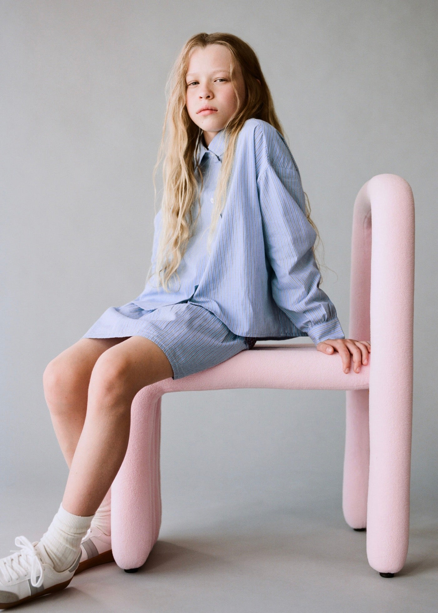 Chemise Alicia Bleu - Fille