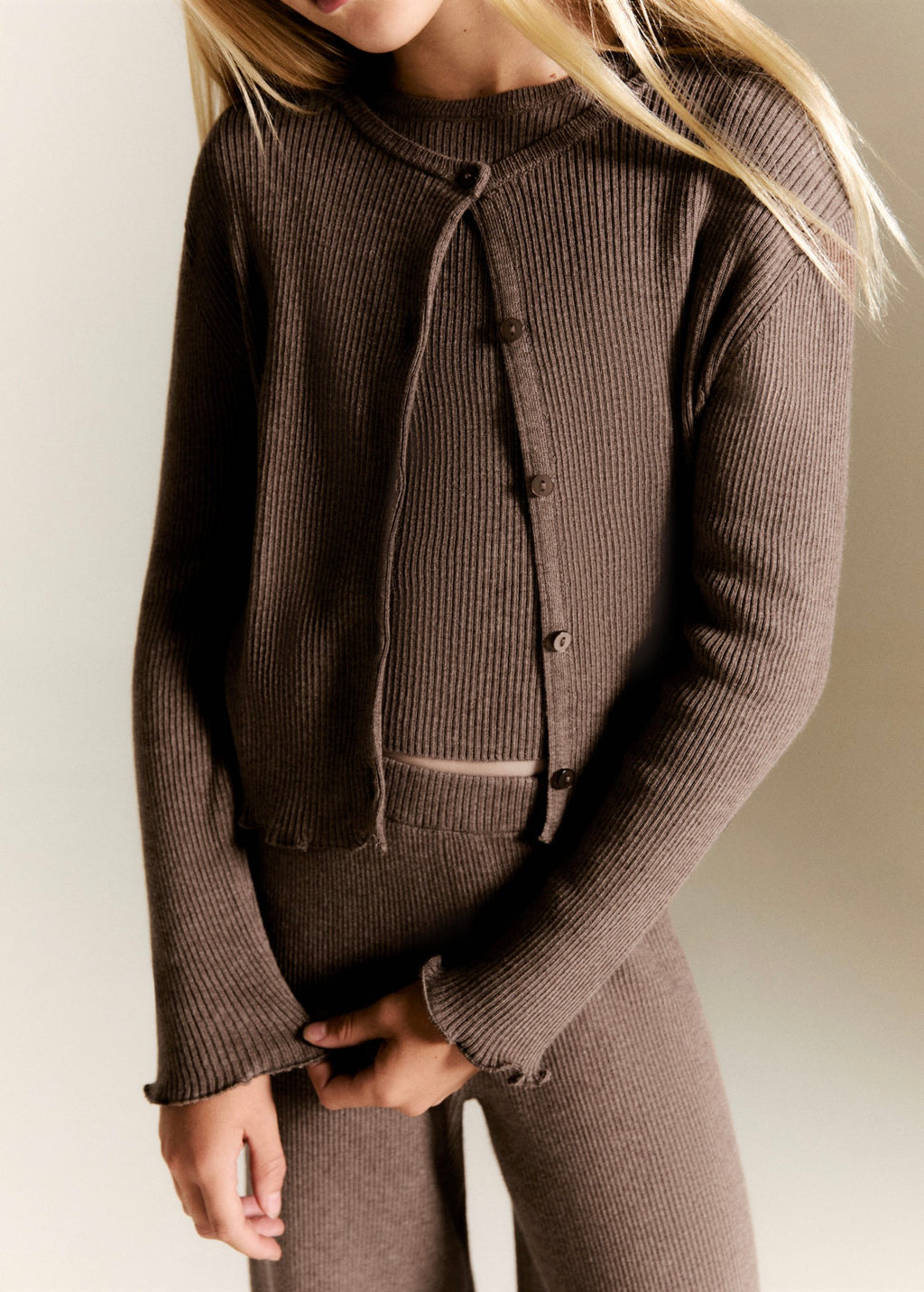 Cardigan Lyra Marron - Fille